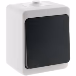 Va & Vient - IP54 - mini Interrupteur va-et-vient étanche (IP54) 10A Convient parfaitement à une utilisation en extérieur Bor ...