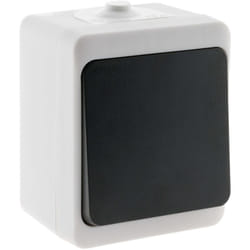 Zenitech - Va et vient IP54 Noir - mini