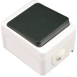 Zenitech - Poussoir IP54 Noir - mini