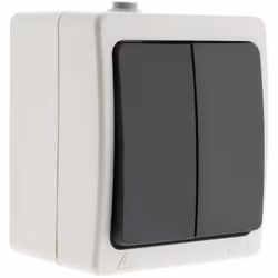 L' interrupteur double va-et-vient 10A IP54 d'Aquae est une solution pratique pour contrôler l'éclairage depuis deux points.  ...
