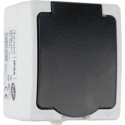 Zenitech - Prise 16A 2P+T IP54 - Gris - Aquae