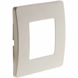 Plaque de finition de couleur blanche sans vis apparent pour associer au mécanisme de votre choix, dans la gamme d'appareilla ...