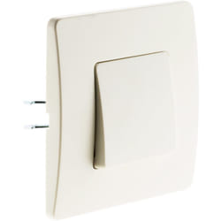 Zenitech - Bouton poussoir bornes auto - Blanc - Venus