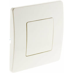 Zenitech - Plaque cache boîte 80x80mm - Blanc - Venus