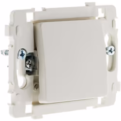 Bouton poussoir bornes automatiques nu Blanc Bouton poussoir de couleur blanche avec câblage par borne automatique. Caractéri ...