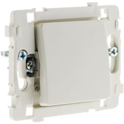 Zenitech - Bouton poussoir bornes automatiques nu - Blanc - Clarys