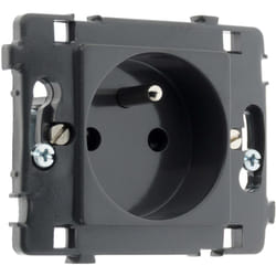 Zenitech - Prise 16A 2+T nu - Noir - Clarys