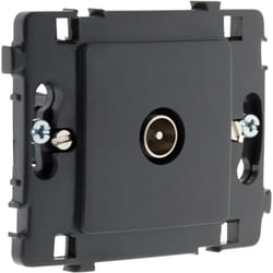 Zenitech - Prise tv Ø9,52mm nu - Noir - Clarys