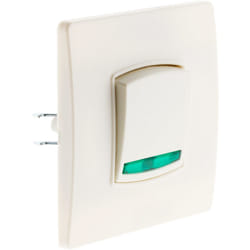 Zenitech - Va et vient voyant borne-auto vis + griffes - Blanc - Diwone