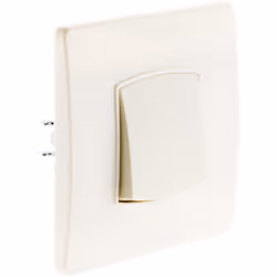 Zenitech - Bouton poussoir borne-auto vis + griffes - Blanc - Diwone