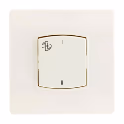 Commande VMC Diwone Simple et pratique pour une utilisation quotidienne Boutons 2 vitesses Griffes comprises Blanc Mural