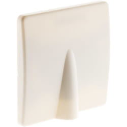 Zenitech - Plaque sortie de câble 16A vis + griffes - Blanc - Diwone