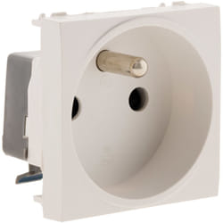 Zenitech - Prise 2P+T connexion auto - Moteur seul - Blanc - Simplea