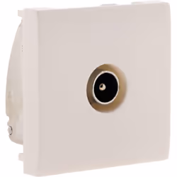 Prise TV Moteur Seul - Blanc - Simplea La prise TV Simplea, de couleur blanche, est un appareillage électrique composable et  ...