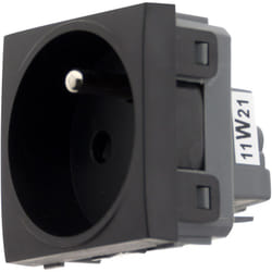 Prise 2P+T connexion auto - Moteur seul - Noir - Simplea - Zenitech