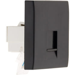 Zenitech - Prise téléphone RJ45 - moteur seul - Noir - Simplea