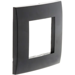 Zenitech - Plaque Noire mat simple avec support transparent - Simplea