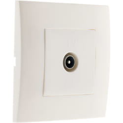 Zenitech - Prise tv - Blanc - Simplea
