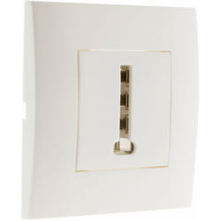 Zenitech - Prise téléphone 8 plots - Blanc - Simplea
