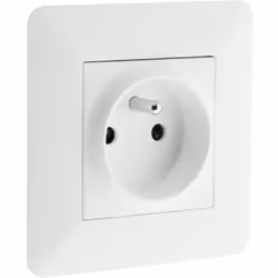 Description générale Prise murale 2P+T 16A, de la gamme Artezo, idéale pour une installation électrique moderne et design. Av ...