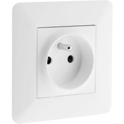 Zenitech - Prise 16A Blanc Simple - Artezo