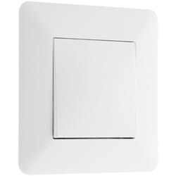 Zenitech - Interrupteur poussoir 10A - Blanc - Artezo