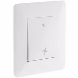 Gamme ARTEZO Commande VMC 10A max Puissance maximum 2300W sous 230V Installation encastrée sur tout type de boîte d'encastrem ...