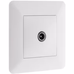 Zenitech - Prise tv Ø9,52mmmm - Blanc - Artezo