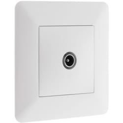 Zenitech - Prise tv Ø9,52mmmm - Blanc - Artezo