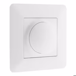 Variateur rotatif compatible LED - Blanc - Artezo - Zenitech