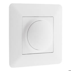 Variateur rotatif compatible LED - Blanc - Artezo - Zenitech