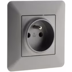 Description générale La prise 2P+T 16A Titanium de la gamme Artezo est un équipement électrique au design moderne et épuré. E ...