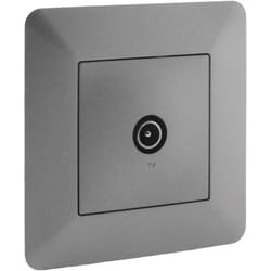 Zenitech - Prise tv Ø9,52mm Titanium - Artezo