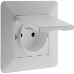 Zenitech - Prise de courant étanche IP44 2P+T 16A - Blanc - Artezo