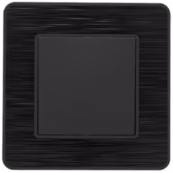 Interrupteur complet va-et-vient 10A - métal noir brossé - gamme Kouro - Zenitech Modèle : interrupteur va et vient 10A Marqu ...