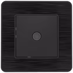 Zenitech - Prise tv complète - Ø9,52mm - métal Noir brossé - Kouro