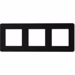 Plaque de finition - métal noir brossé - gamme Kouro - Zenitech Modèle : plaque de finition métal noir Marque : Zenitech Gamm ...