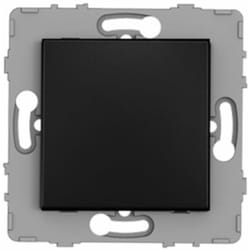 Bouton poussoir encastrable - à composer - métal Noir brossé - Kouro Zenitech