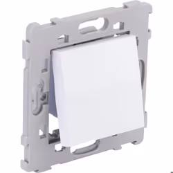 Bouton poussoir encastré Kalya - Blanc - Zenitech