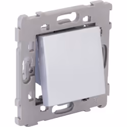 Bouton poussoir encastré Kalya - Argent - Zenitech