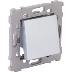 Bouton poussoir encastré Kalya - Argent - Zenitech