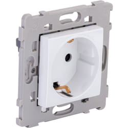 Prise Schuko encastrée - Blanc - Kalya Zenitech