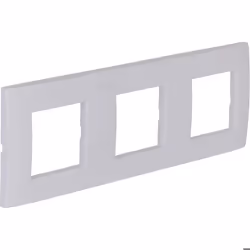 Plaque de finition triple Kalya - Blanc - Zenitech