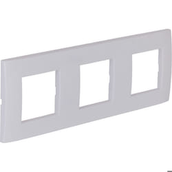 Plaque de finition triple Kalya - Blanc - Zenitech
