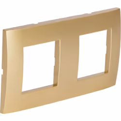 Caractéristiques de la plaque de finition double Kalya - Zenitech : Modèle : plaque de finition double Plusieurs coloris au c ...