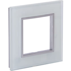 Plaque de finition simple en verre Kalya - Blanc Zenitech