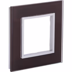 Plaque de finition simple en verre Kalya - Marron - Zenitech