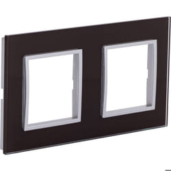 Plaque de finition double en verre Kalya - Marron - Zenitech