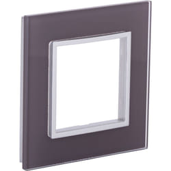 Plaque de finition simple en verre Kalya - Taupe Zenitech