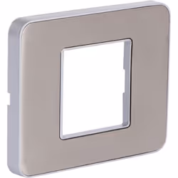 Plaque de finition simple - ZENITECH - Kalya - Inox - 1 poste - Plusieurs coloris